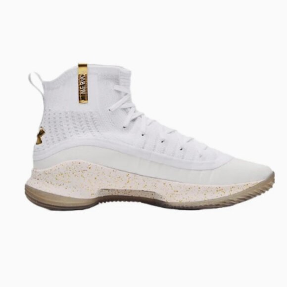 Under Armour Curry 4 Retro White Gold 1298306-111 Men\'s 7.5-13